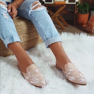 Islamorada Blush Floral Mules